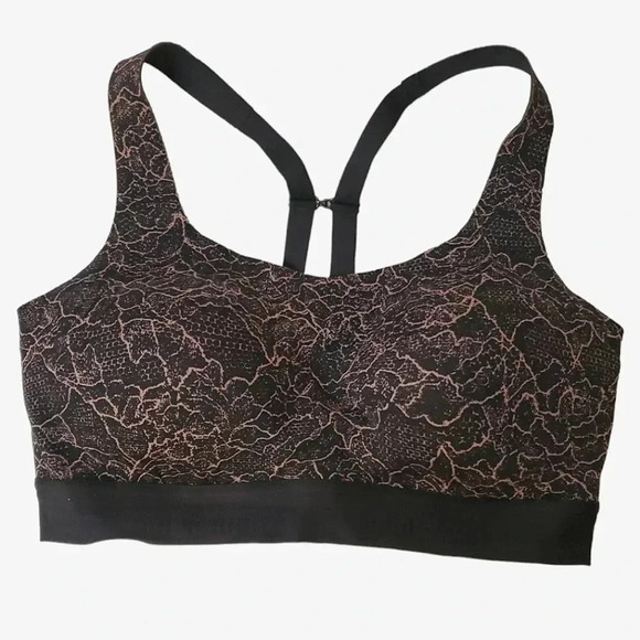 Lululemon Fine Form Bra Lacescape Spanish Rose and Black Size 34C - Picture 1 of 9